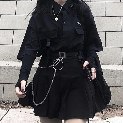 Dark Long Grunge Blouse Dark Long Grunge Blouse